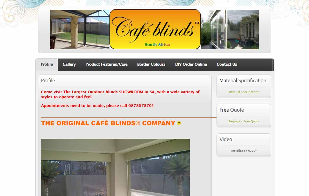 Cafeblinds Link